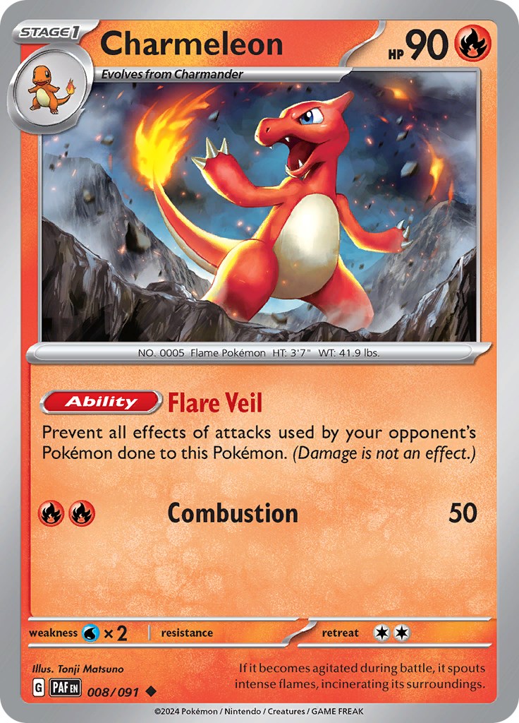 Charmeleon (008/091) [Scarlet & Violet: Paldean Fates] | Tables and Towers