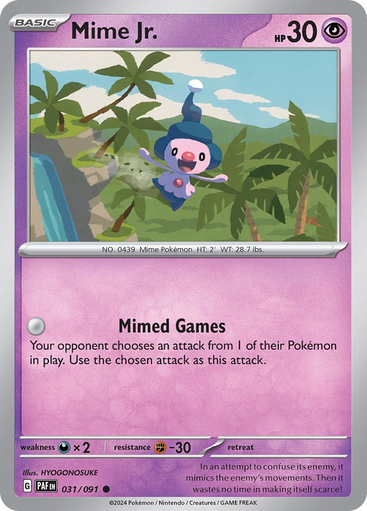 Mime Jr. (031/091) [Scarlet & Violet: Paldean Fates] | Tables and Towers