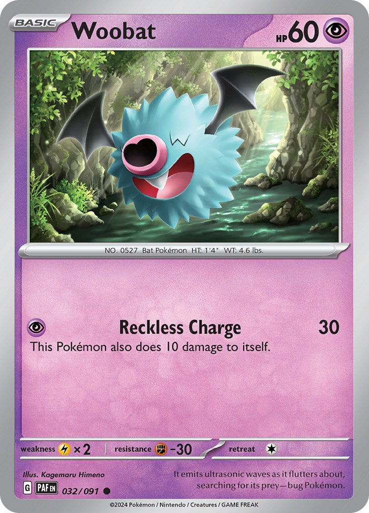 Woobat (032/091) [Scarlet & Violet: Paldean Fates] | Tables and Towers