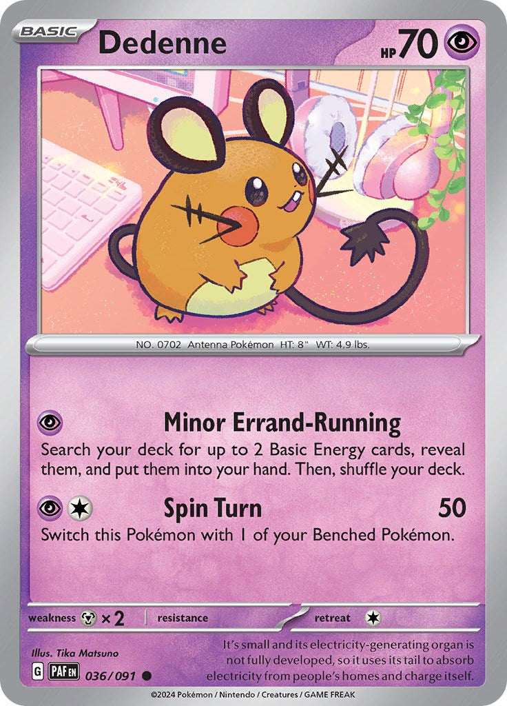 Dedenne (036/091) [Scarlet & Violet: Paldean Fates] | Tables and Towers