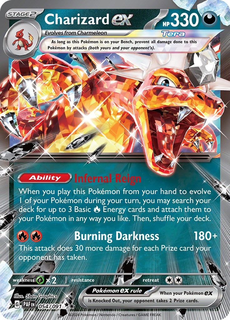 Charizard ex (054/091) [Scarlet & Violet: Paldean Fates] | Tables and Towers