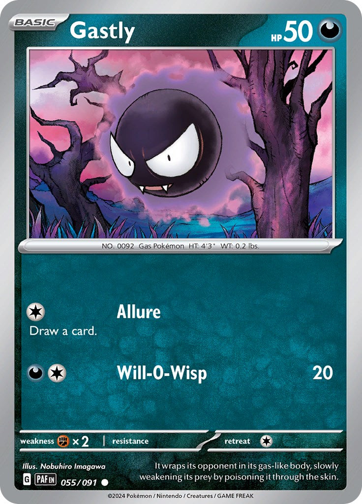 Gastly (055/091) [Scarlet & Violet: Paldean Fates] | Tables and Towers