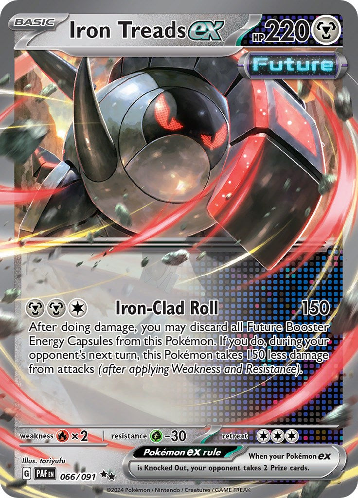 Iron Treads ex (066/091) [Scarlet & Violet: Paldean Fates] | Tables and Towers