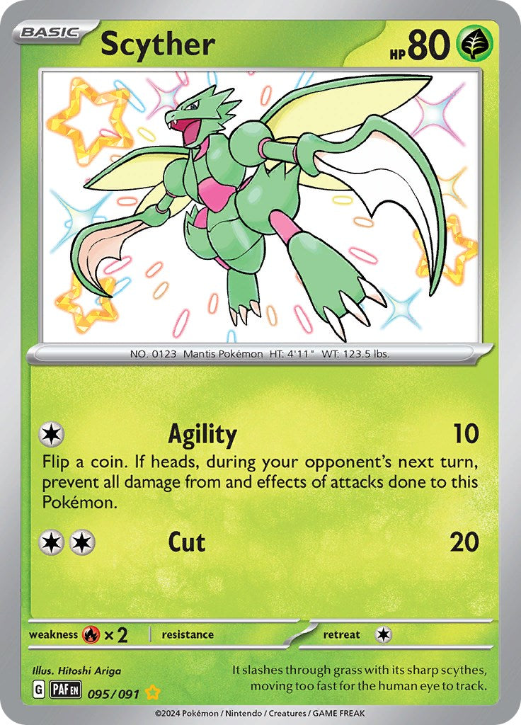 Scyther (095/091) [Scarlet & Violet: Paldean Fates] | Tables and Towers