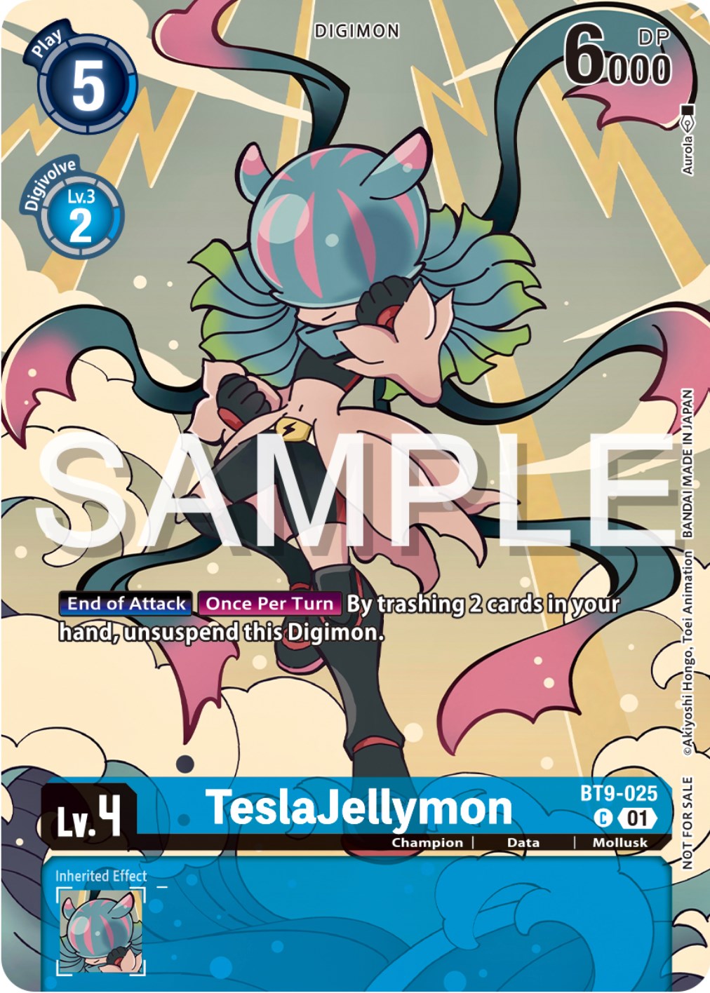 TeslaJellymon [BT9-025] (Digimon Illustration Competition Pack 2023) [X Record Promos] | Tables and Towers