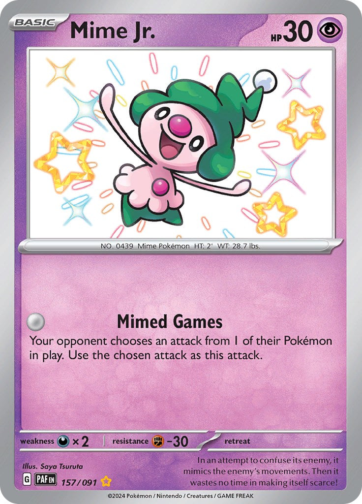 Mime Jr. (157/091) [Scarlet & Violet: Paldean Fates] | Tables and Towers