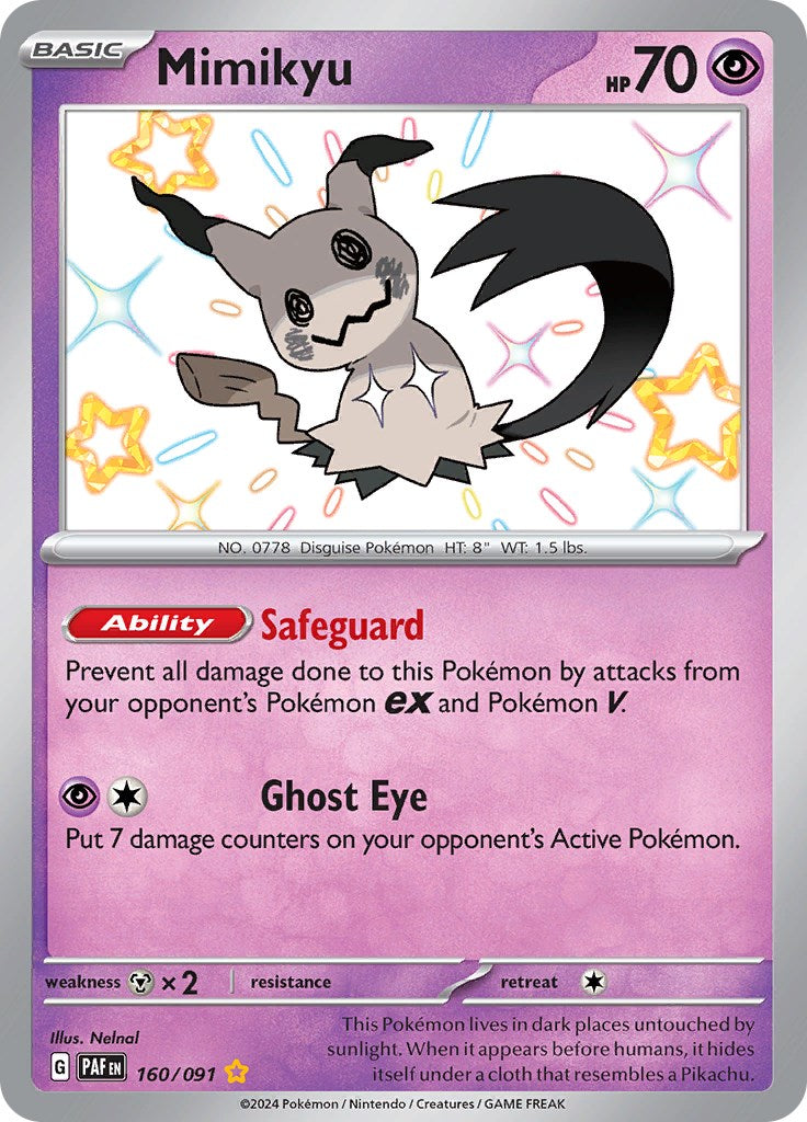 Mimikyu -160/091 [Scarlet & Violet: Paldean Fates] | Tables and Towers