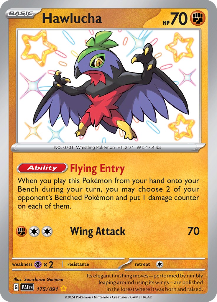 Hawlucha (175/091) [Scarlet & Violet: Paldean Fates] | Tables and Towers