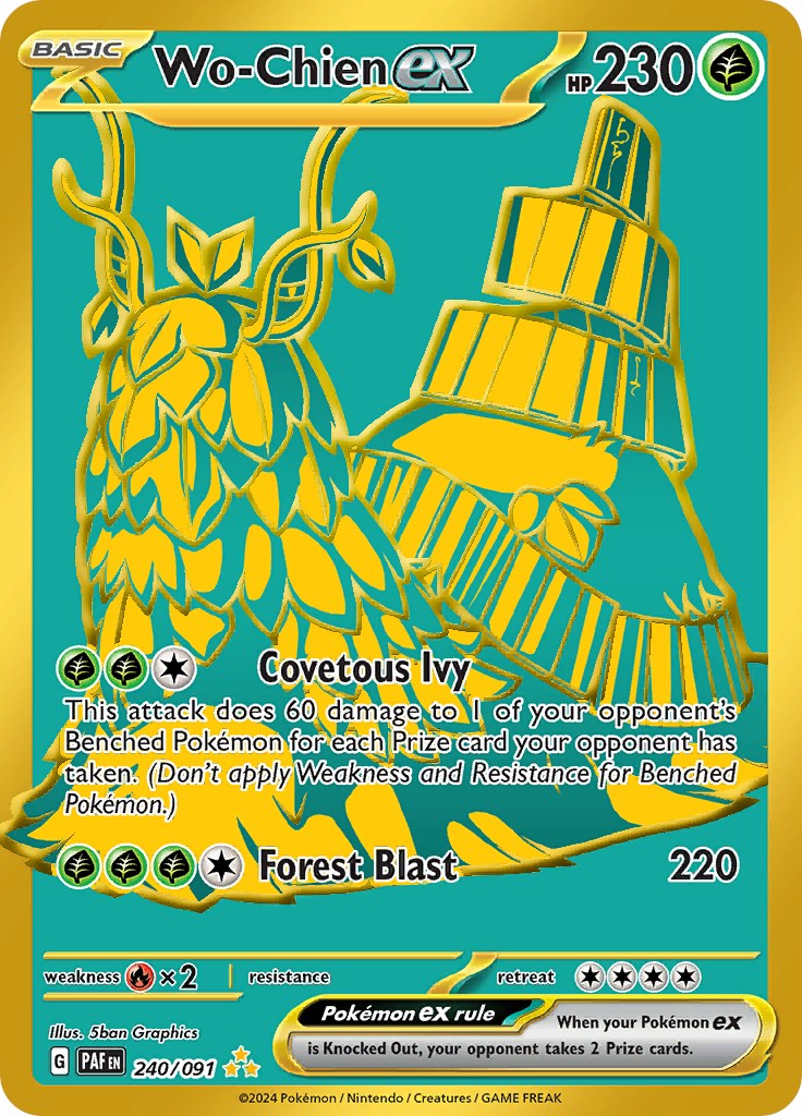 Wo-Chien ex (240/091) [Scarlet & Violet: Paldean Fates] | Tables and Towers