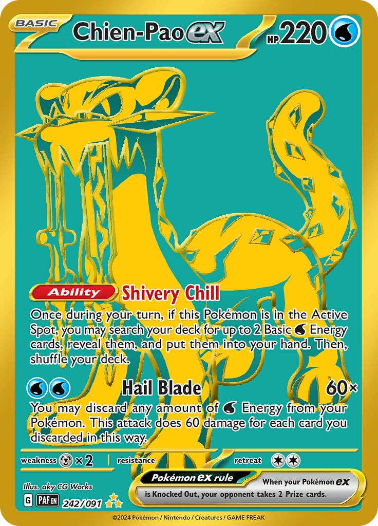 Chien-Pao ex (242/091) [Scarlet & Violet: Paldean Fates] | Tables and Towers