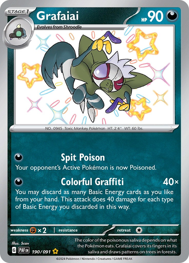 Grafaiai (190/091) [Scarlet & Violet: Paldean Fates] | Tables and Towers