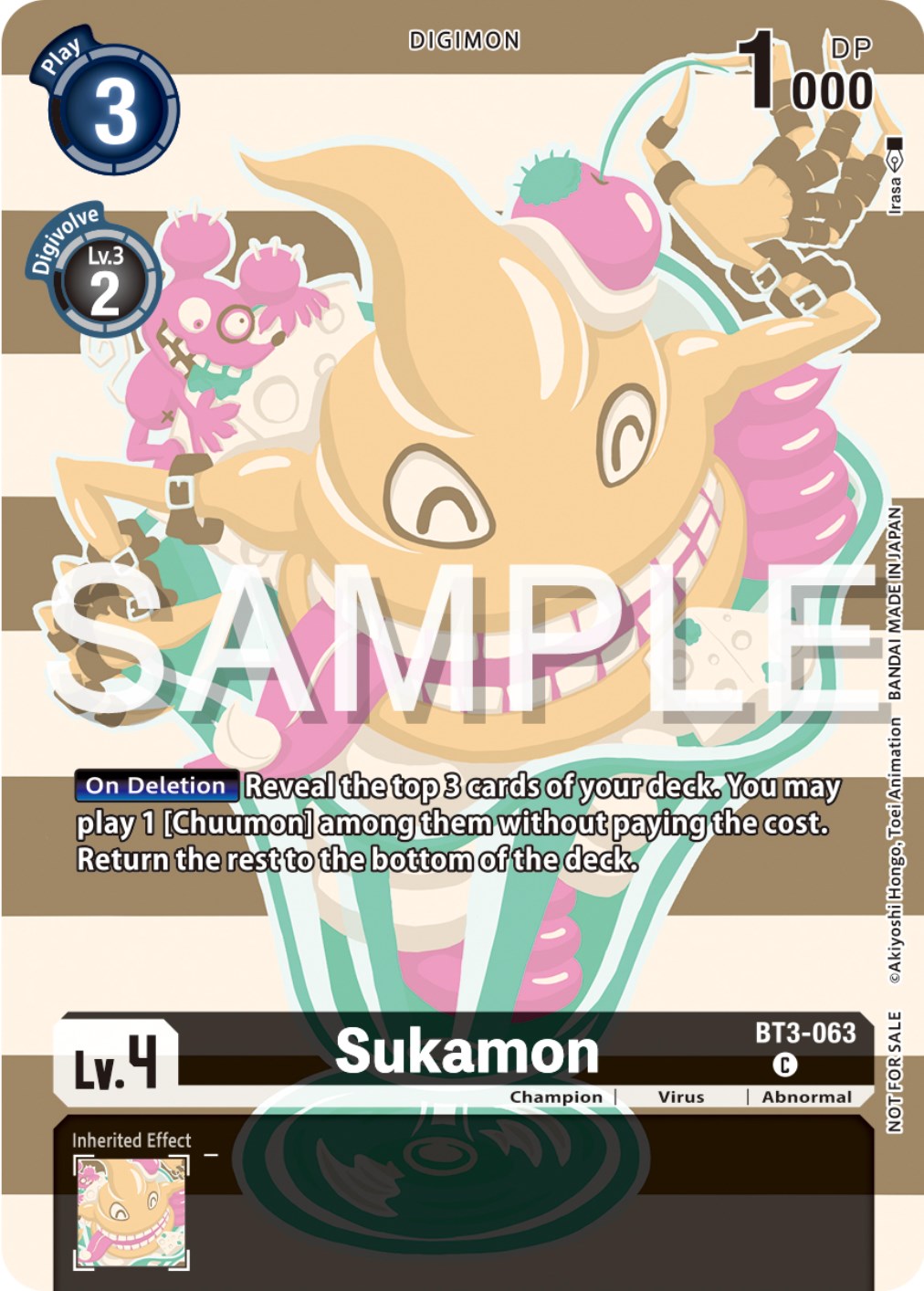 Sukamon [BT3-063] (Digimon Illustration Competition Pack 2023) [Release Special Booster Promos] | Tables and Towers