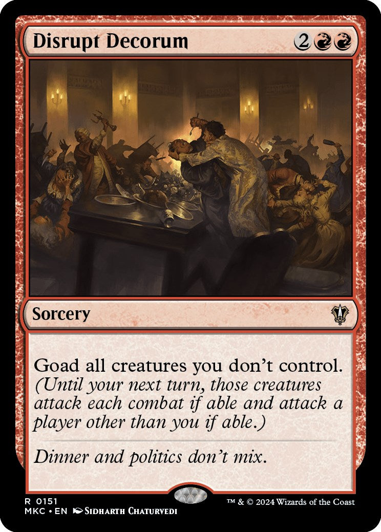 Disrupt Decorum [Murders at Karlov Manor Commander] | Tables and Towers