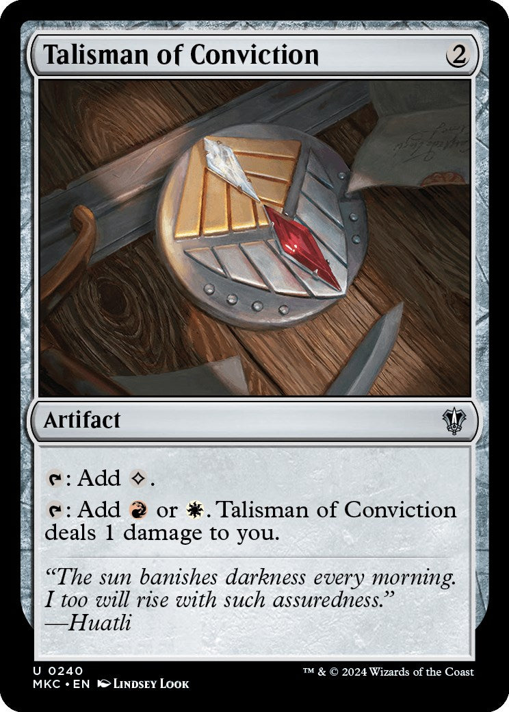 Talisman of Conviction [Murders at Karlov Manor Commander] | Tables and Towers