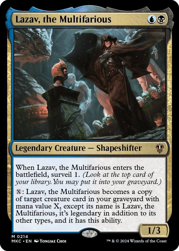 Lazav, the Multifarious [Murders at Karlov Manor Commander] | Tables and Towers