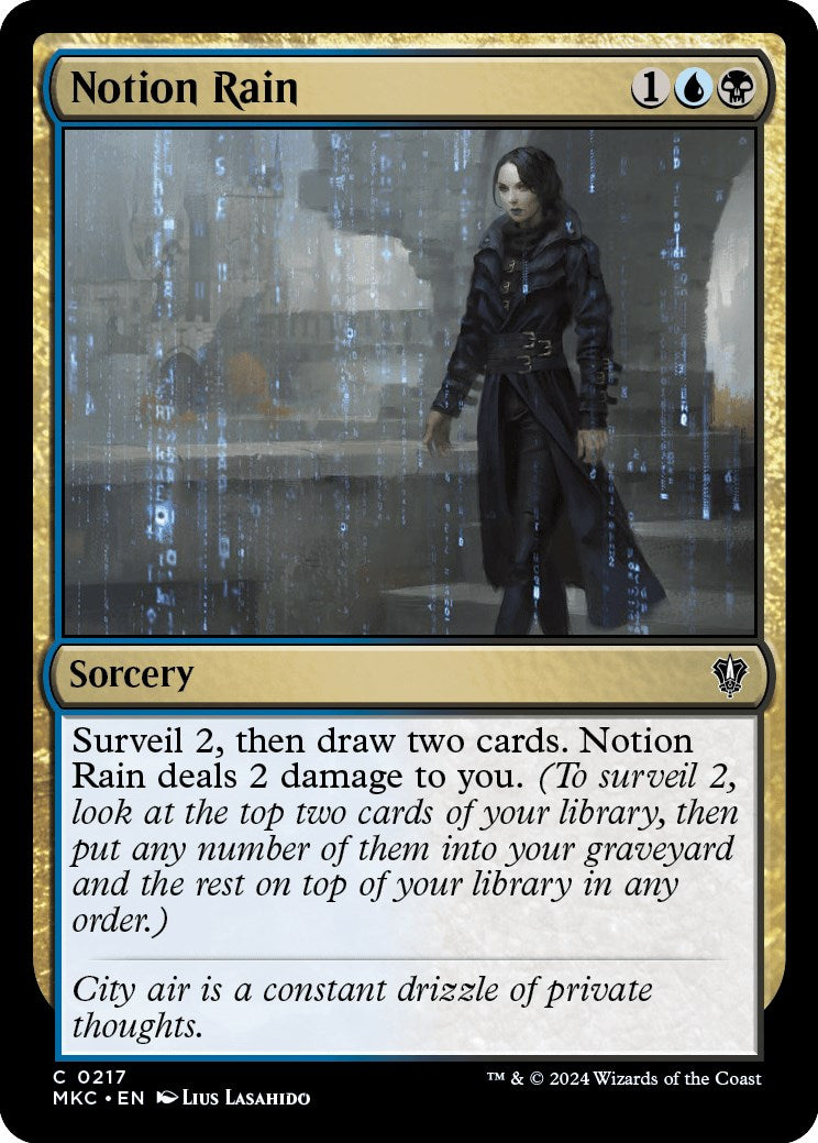 Notion Rain [Murders at Karlov Manor Commander] | Tables and Towers