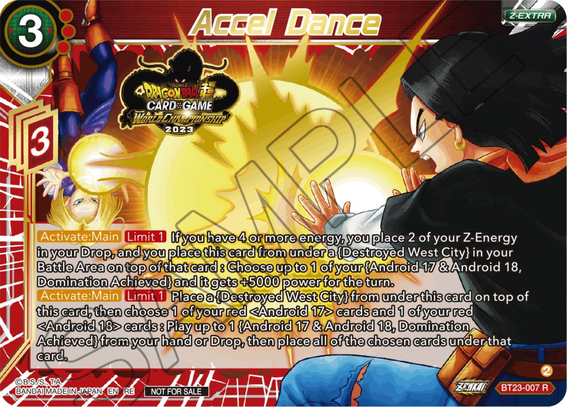 Accel Dance (2023 World Championship Z-Extra Card Set) (BT23-007) [Tournament Promotion Cards] | Tables and Towers