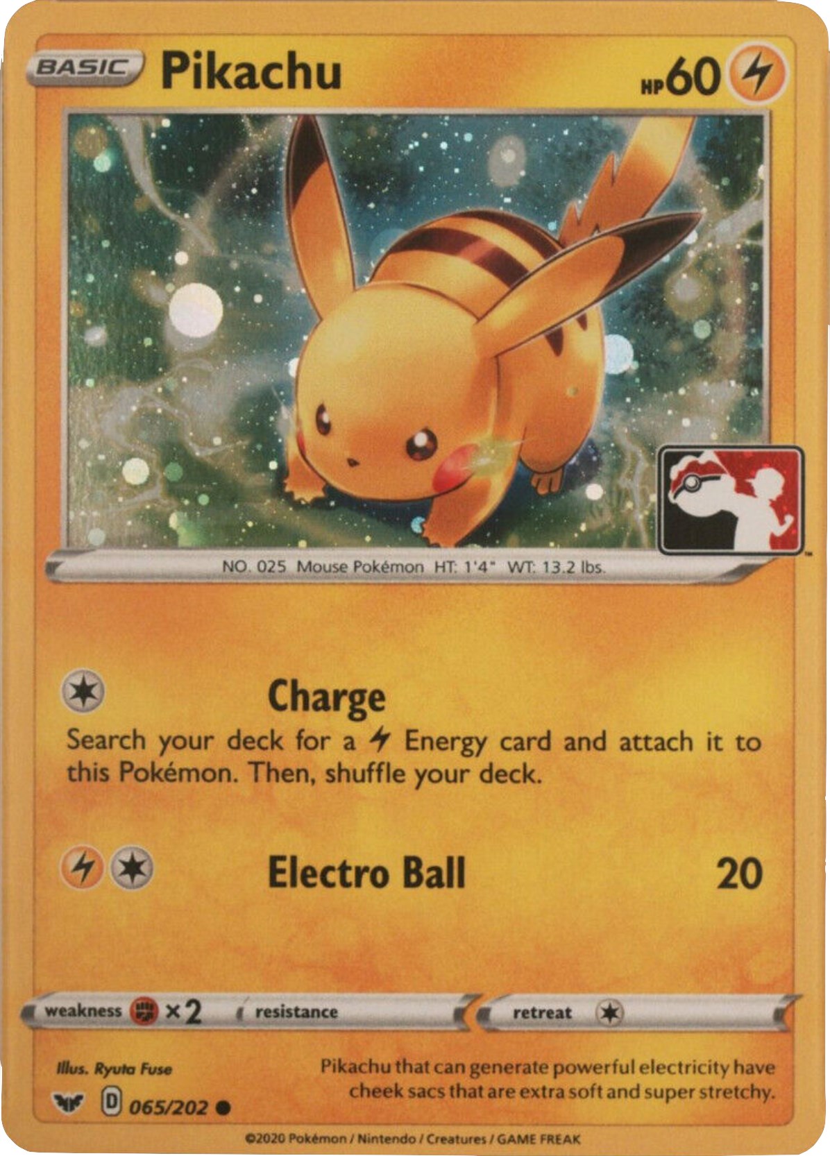 Pikachu (065/202) (Cosmos Holo) [League & Championship Cards] | Tables and Towers