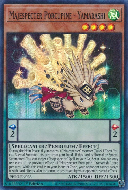 Majespecter Porcupine - Yamarashi [PHNI-EN023] Super Rare | Tables and Towers