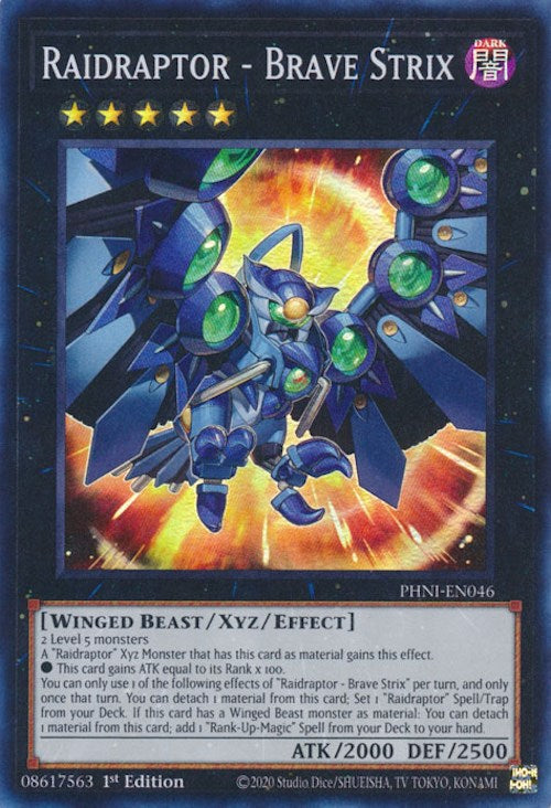 Raidraptor - Brave Strix [PHNI-EN046] Super Rare | Tables and Towers