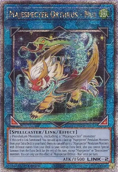 Majespecter Orthrus - Nue [PHNI-EN051] Quarter Century Secret Rare | Tables and Towers