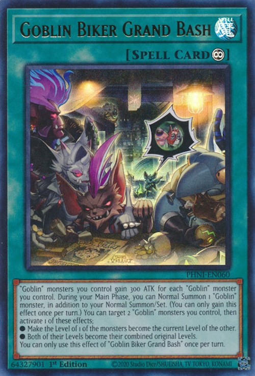 Goblin Biker Grand Bash [PHNI-EN060] Ultra Rare | Tables and Towers