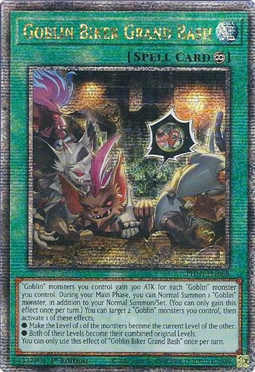 Goblin Biker Grand Bash [PHNI-EN060] Quarter Century Secret Rare | Tables and Towers