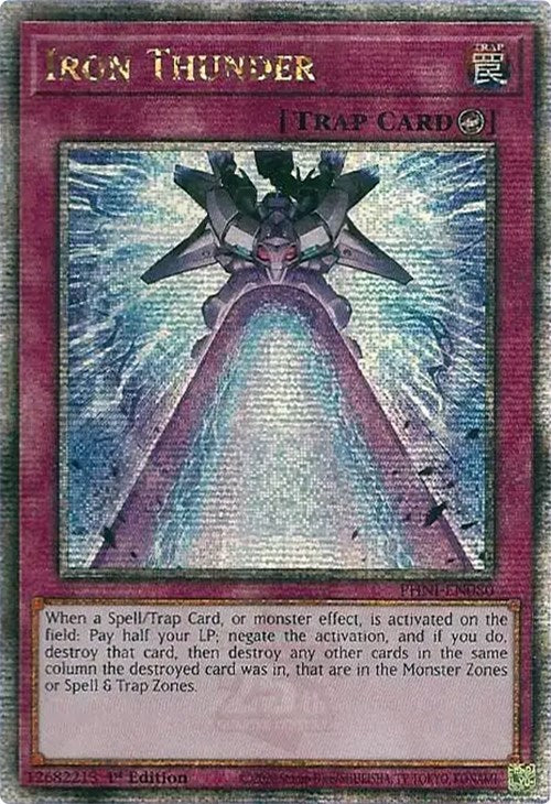 Iron Thunder [PHNI-EN080] Quarter Century Secret Rare | Tables and Towers