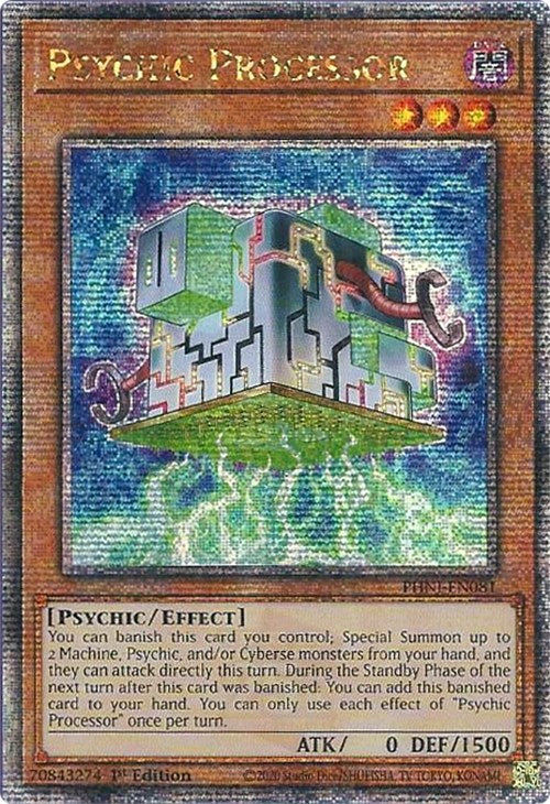 Psychic Processor [PHNI-EN081] Quarter Century Secret Rare | Tables and Towers