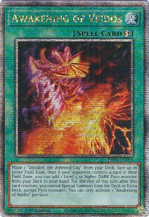 Awakening of Veidos [PHNI-EN095] Quarter Century Secret Rare | Tables and Towers