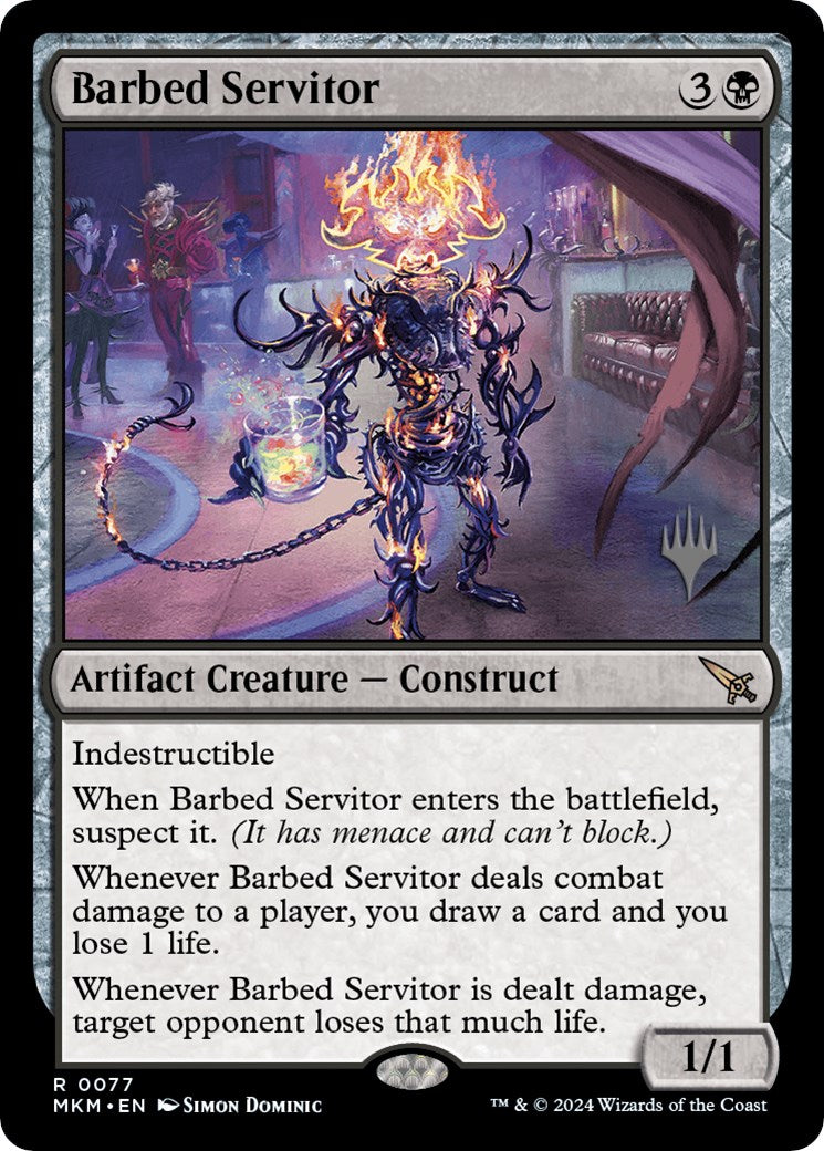 Barbed Servitor (Promo Pack) [Murders at Karlov Manor Promos] | Tables and Towers