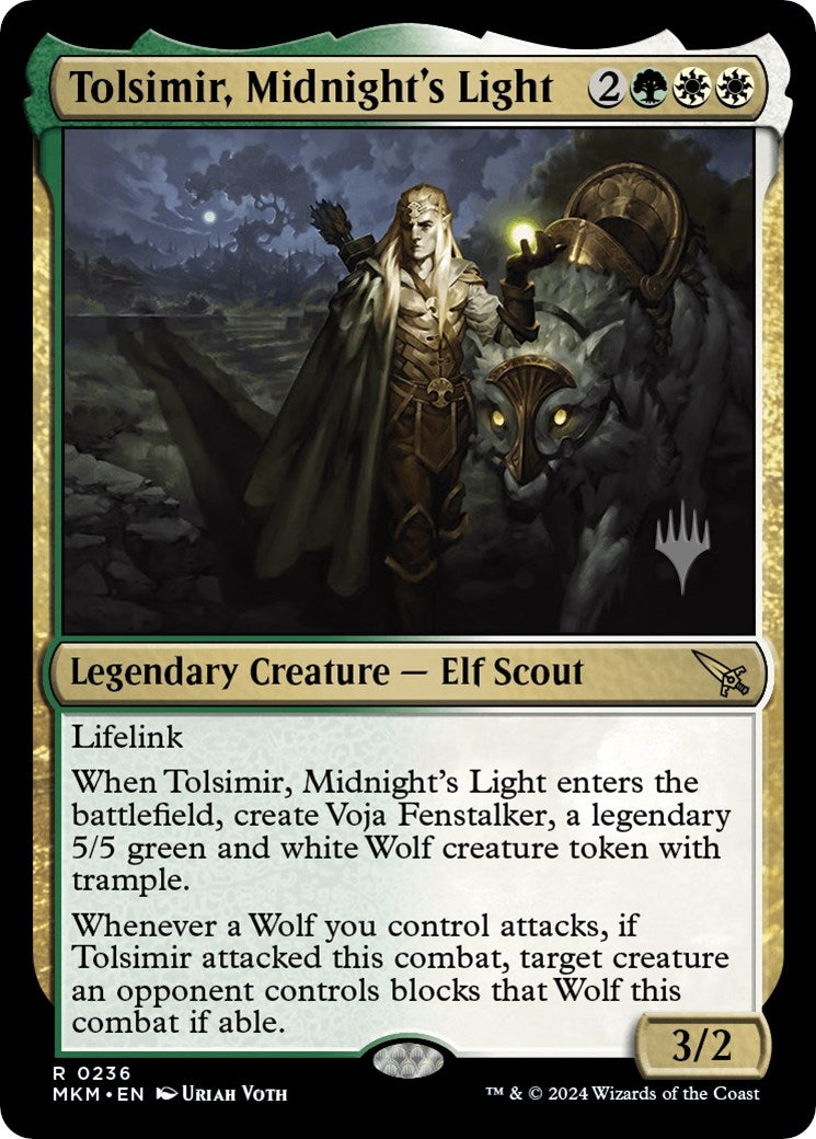 Tolsimir, Midnight's Light (Promo Pack) [Murders at Karlov Manor Promos] | Tables and Towers