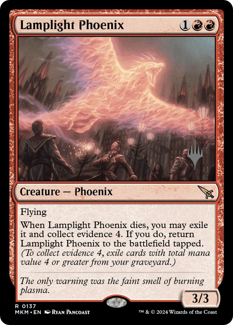 Lamplight Phoenix (Promo Pack) [Murders at Karlov Manor Promos] | Tables and Towers