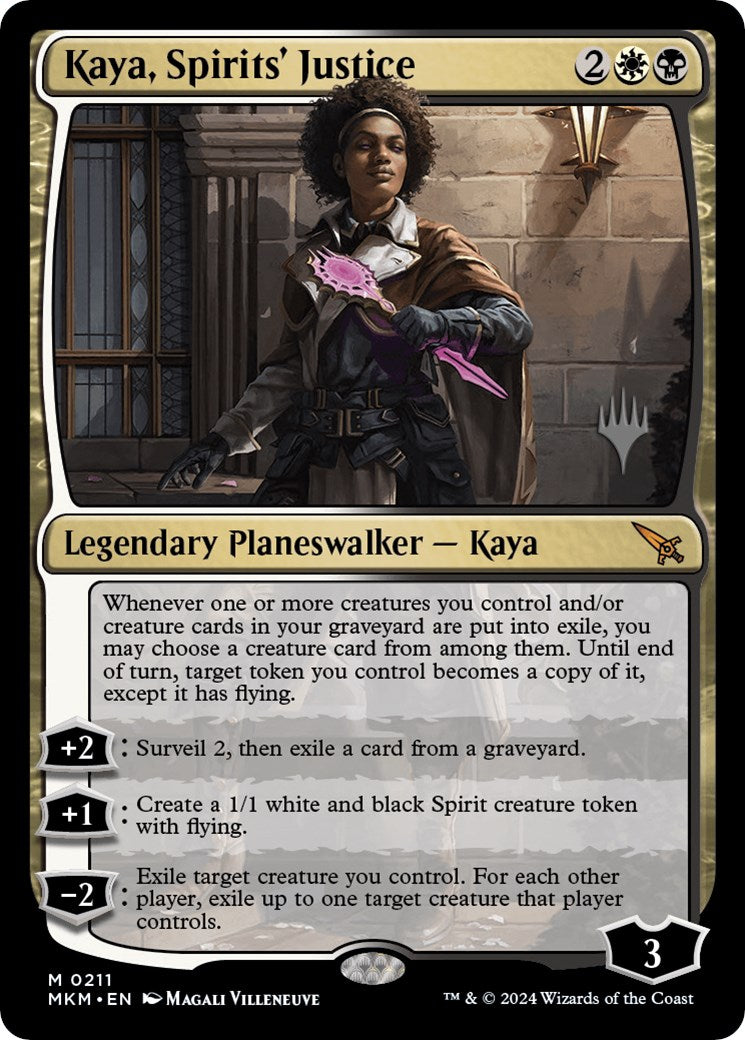 Kaya, Spirits' Justice (Promo Pack) [Murders at Karlov Manor Promos] | Tables and Towers