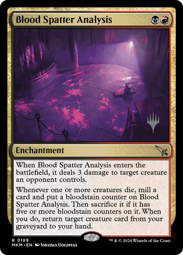 Blood Spatter Analysis (Promo Pack) [Murders at Karlov Manor Promos] | Tables and Towers