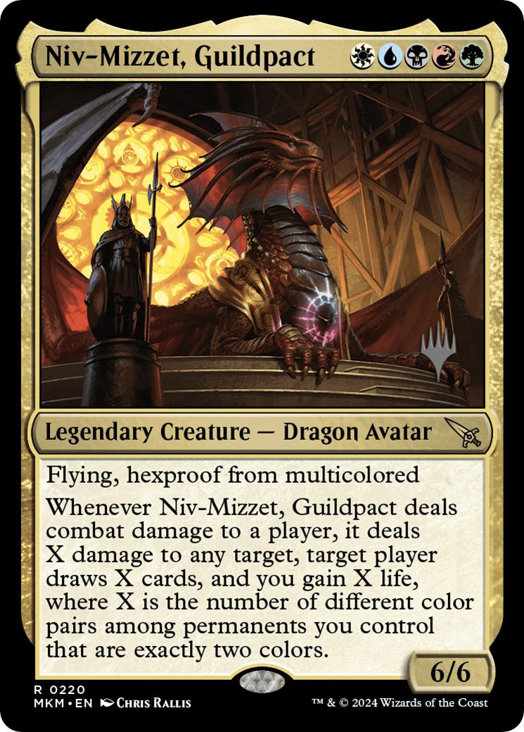 Niv-Mizzet, Guildpact (Promo Pack) [Murders at Karlov Manor Promos] | Tables and Towers