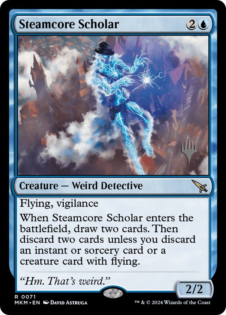 Steamcore Scholar (Promo Pack) [Murders at Karlov Manor Promos] | Tables and Towers