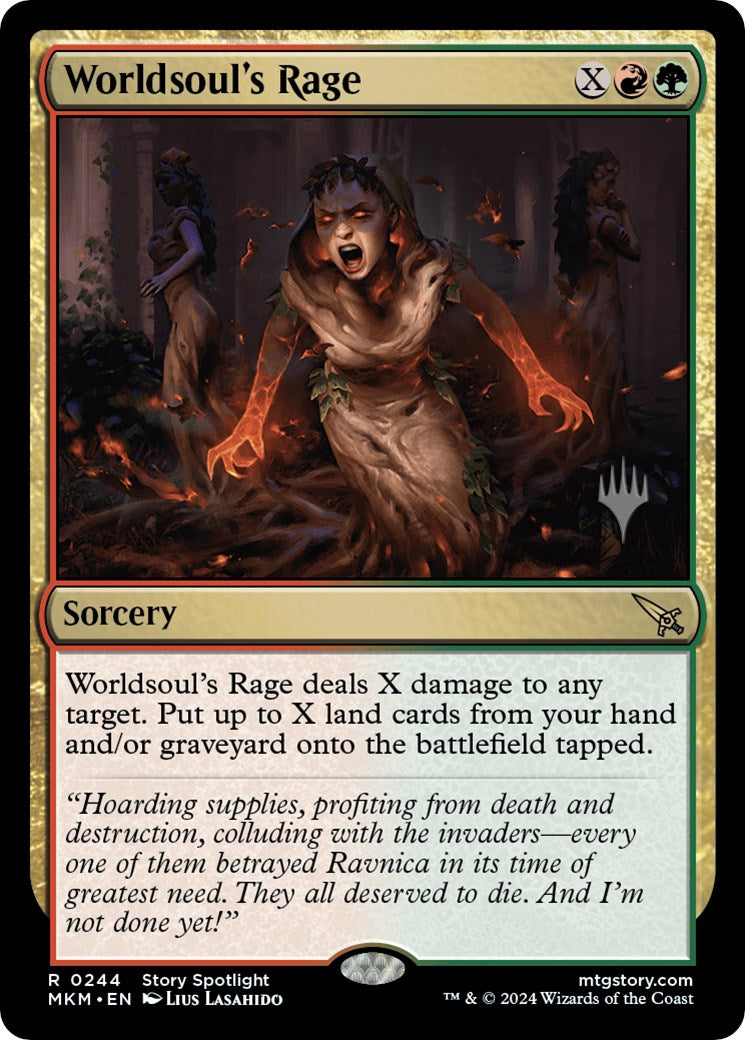 Worldsoul's Rage (Promo Pack) [Murders at Karlov Manor Promos] | Tables and Towers