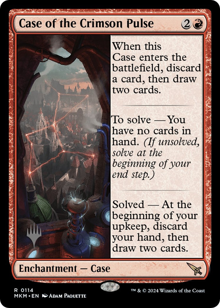 Case of the Crimson Pulse (Promo Pack) [Murders at Karlov Manor Promos] | Tables and Towers