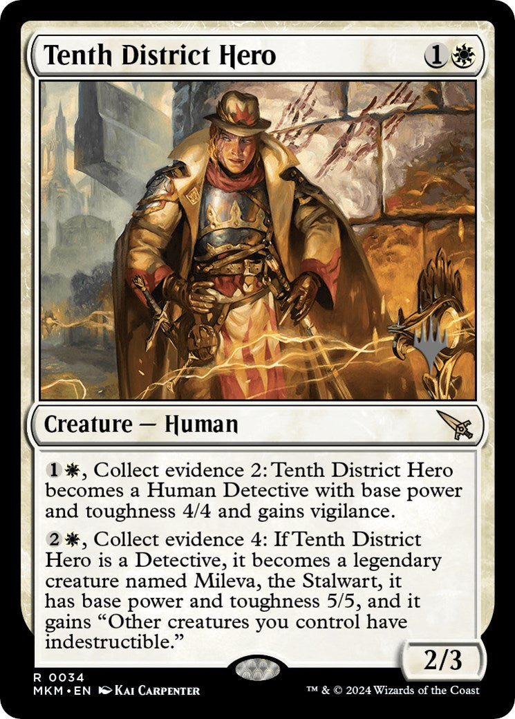 Tenth District Hero (Promo Pack) [Murders at Karlov Manor Promos] | Tables and Towers