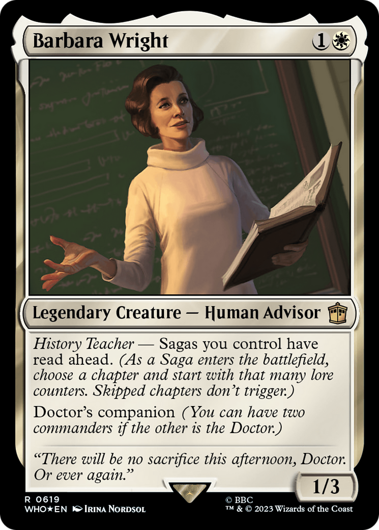 Barbara Wright (Surge Foil) [Doctor Who] | Tables and Towers