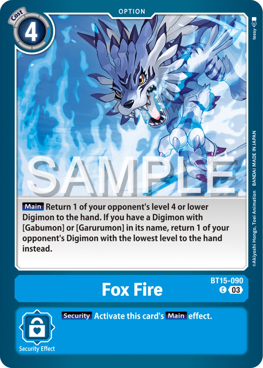 Fox Fire [BT15-090] [Exceed Apocalypse] | Tables and Towers