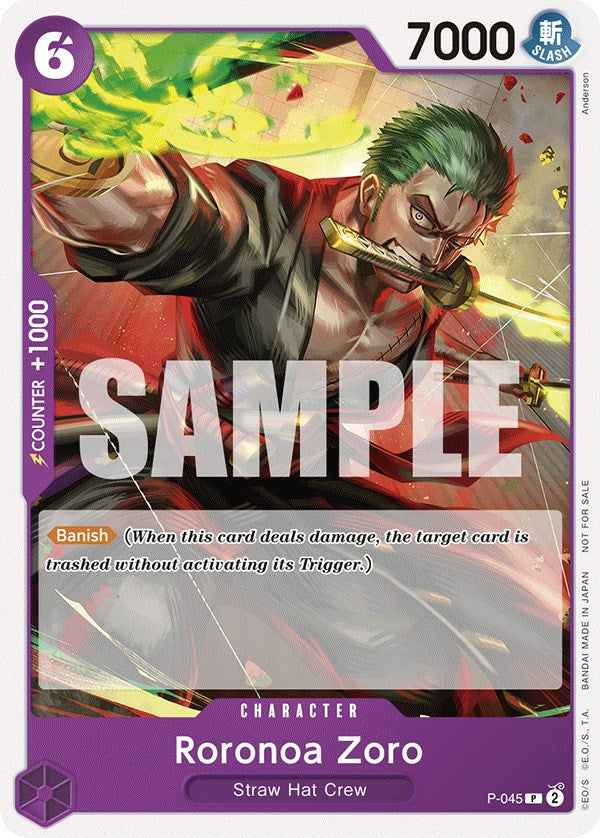 Roronoa Zoro (OP-06 Pre-Release Tournament) [Participant] [One Piece Promotion Cards] | Tables and Towers