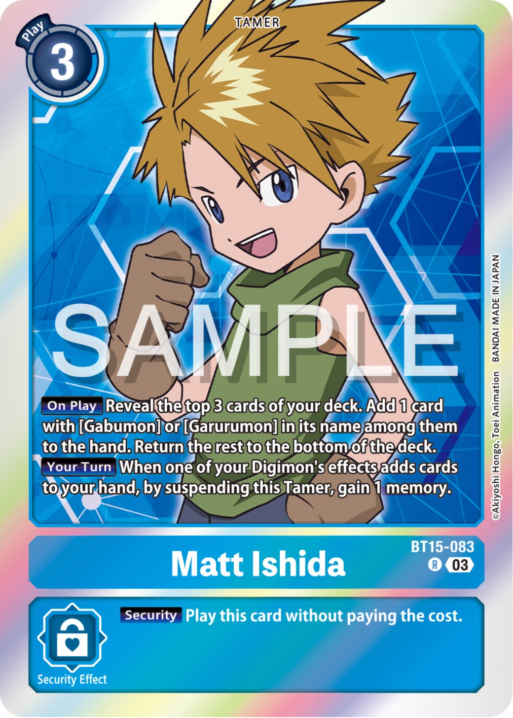 Matt Ishida [BT15-083] [Exceed Apocalypse] | Tables and Towers