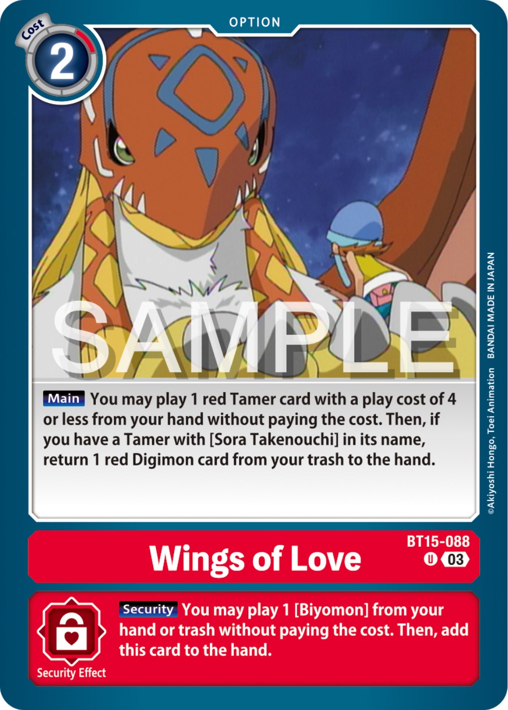 Wings of love [BT15-088] [Exceed Apocalypse] | Tables and Towers