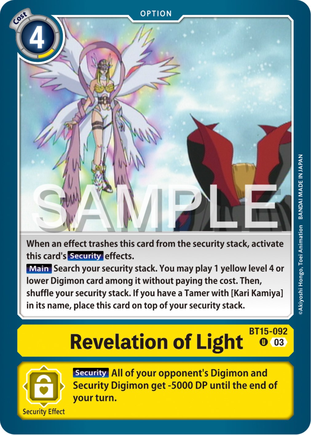 Revelation of Light [BT15-092] [Exceed Apocalypse] | Tables and Towers