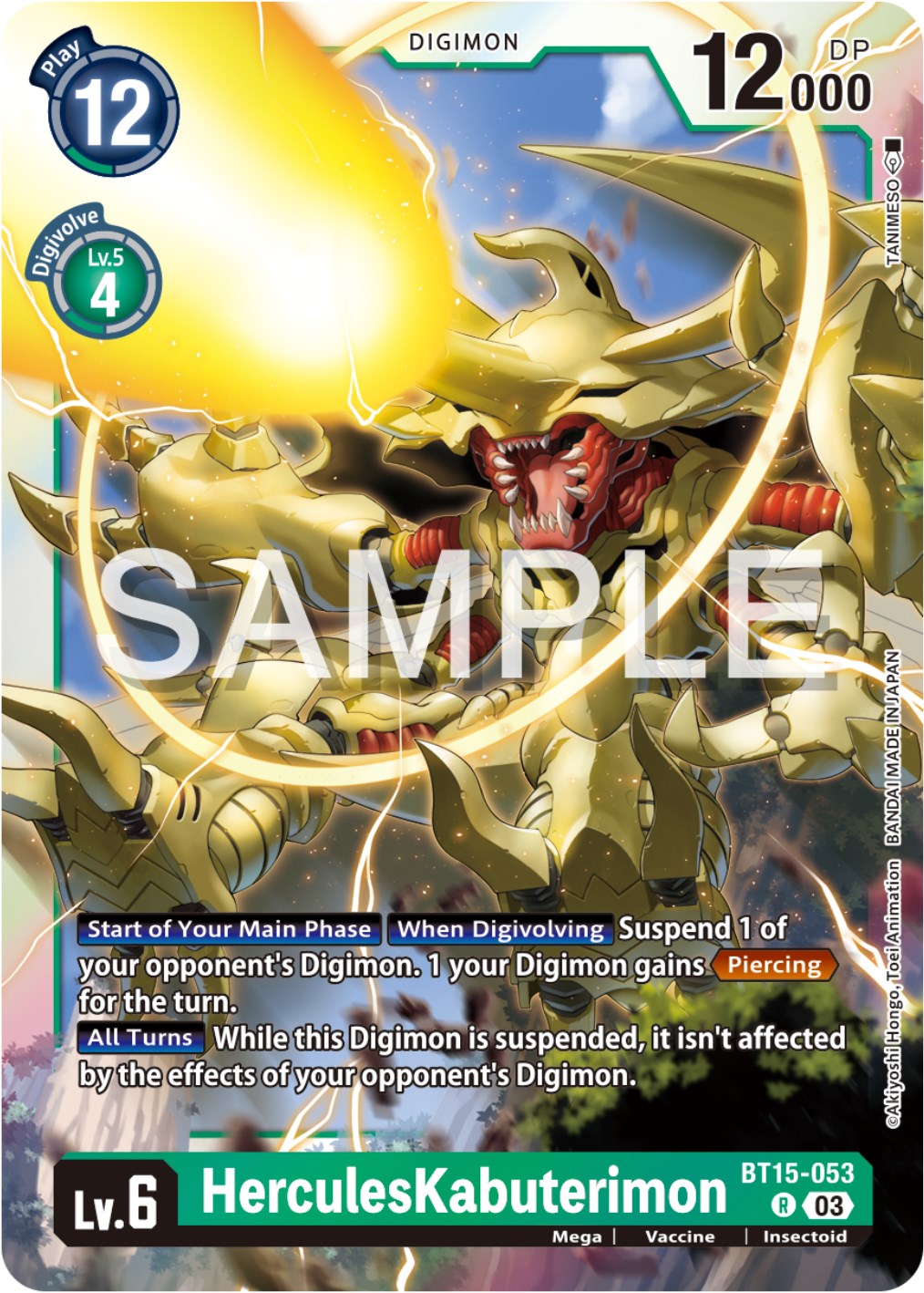 HerculesKabuterimon [BT15-053] [Exceed Apocalypse] | Tables and Towers