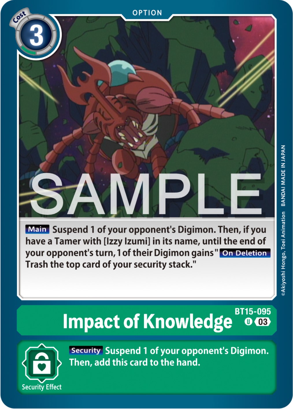 Impact of Knowledge [BT15-095] [Exceed Apocalypse] | Tables and Towers