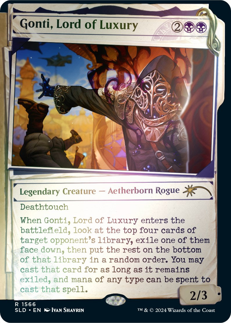 Gonti, Lord of Luxury (Rainbow Foil) [Secret Lair Drop Series] | Tables and Towers