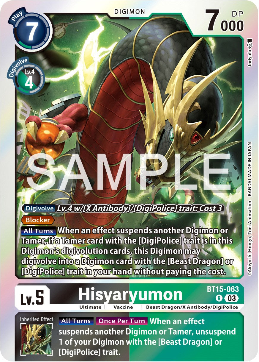 Hisyaryumon [BT15-063] [Exceed Apocalypse] | Tables and Towers